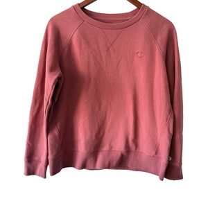 Champion Rose Pullover Crew Sweatshirt Medium